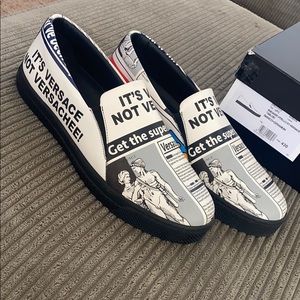 Versace , sneaker vitello st.versace tabloid